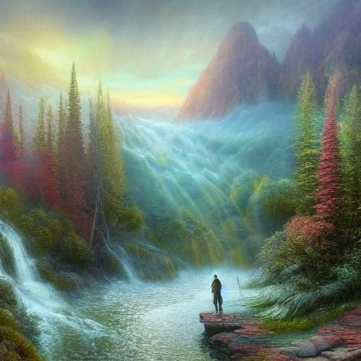 Ethereal Jade Sect Peak Meditation in Golden Light