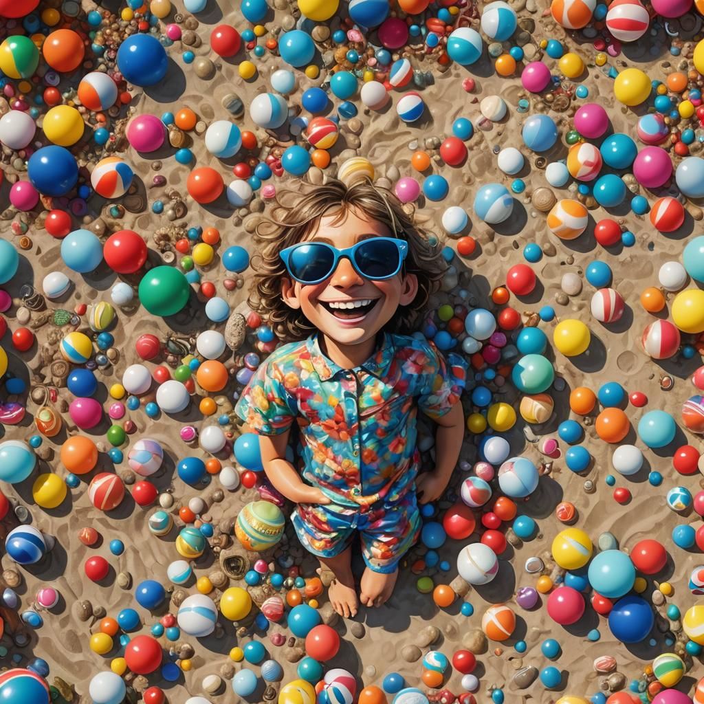 Happy Clam's Beach Party: Splash Art Style