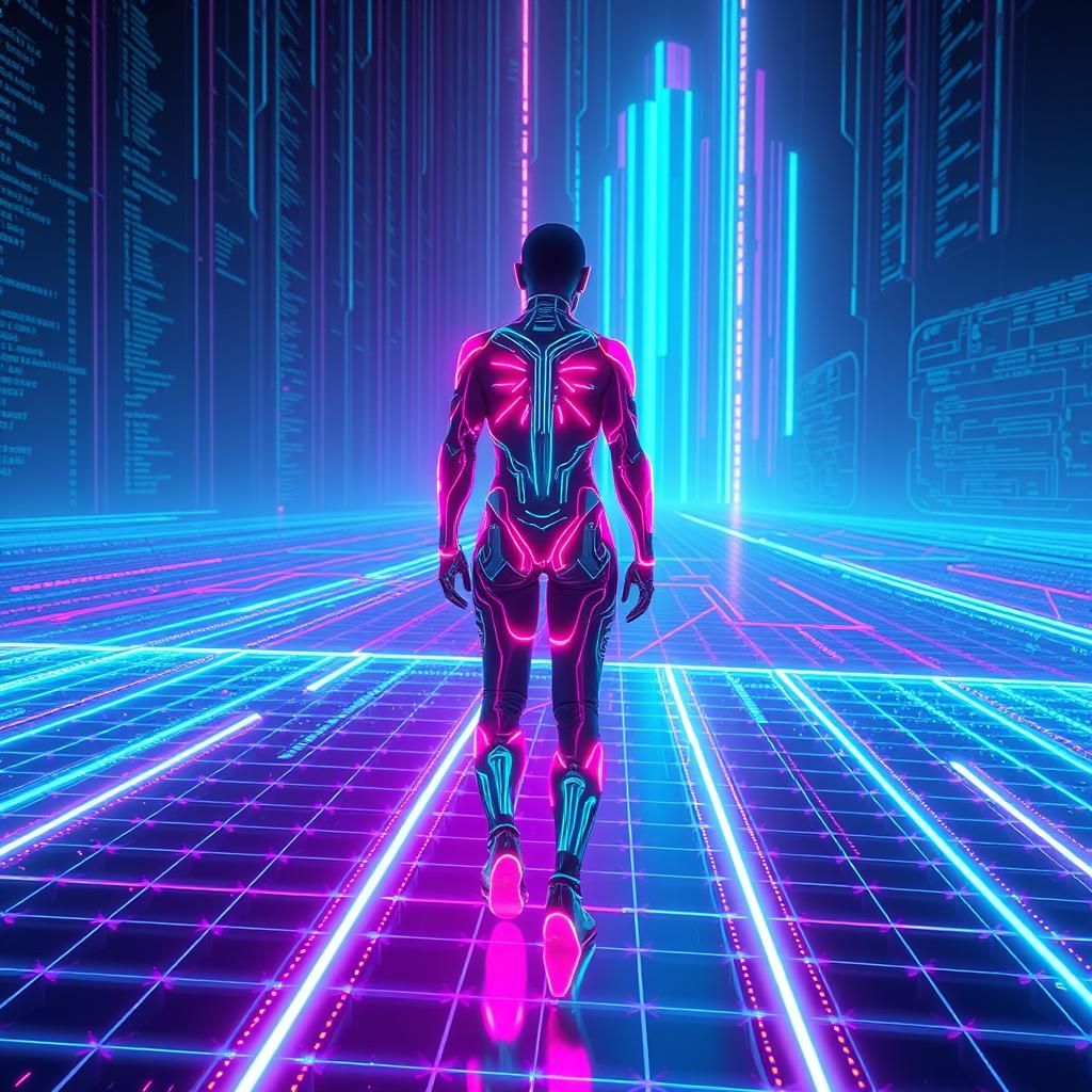 Neon Grid: Cyberpunk Synthwave Dreamscape