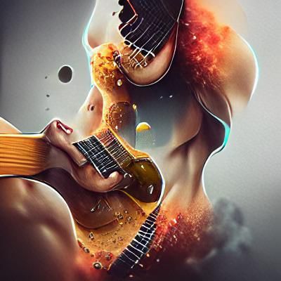 Guitarist Performing a Solo in HD