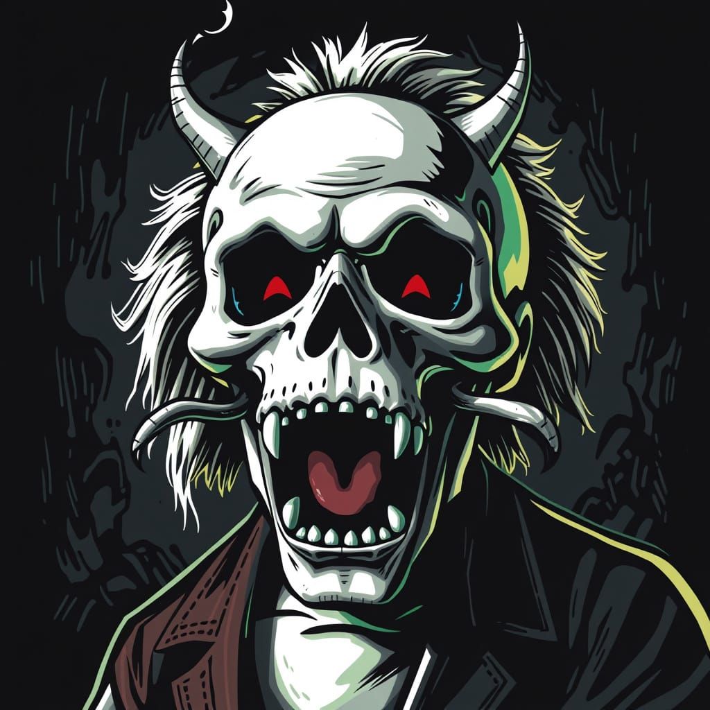 Vibrant Portrayal of Unbridled Energy