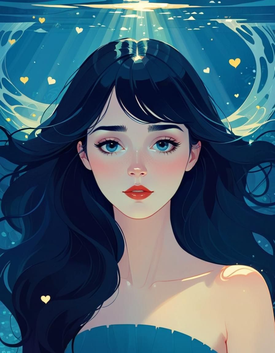 Illustration of Disbelieved Love in Digital Art Style