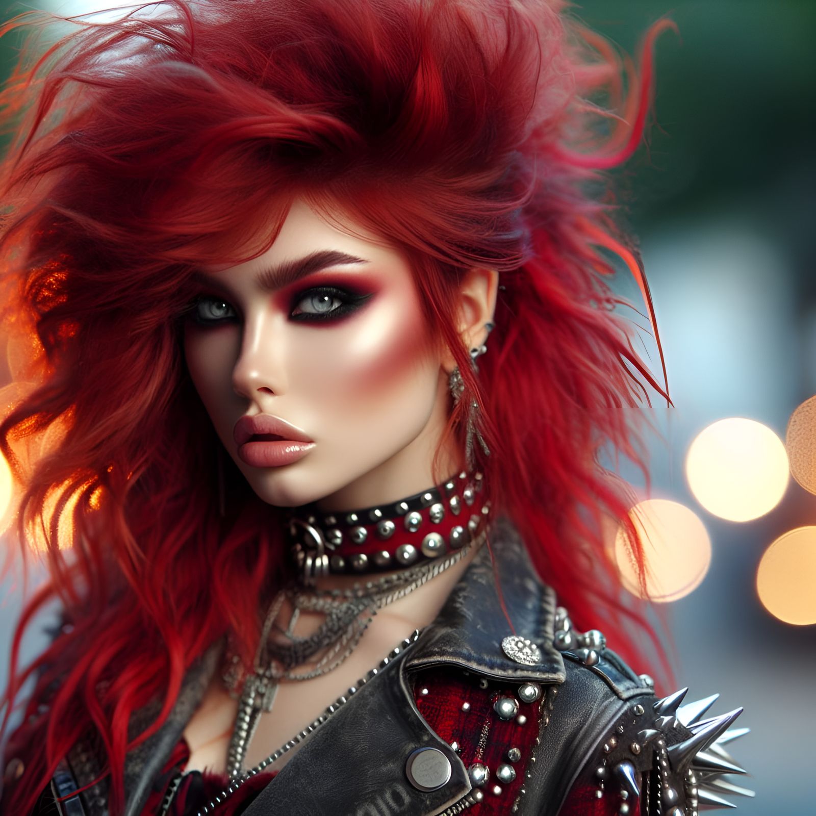 Fiery Rock Star Portrait in Natural Light