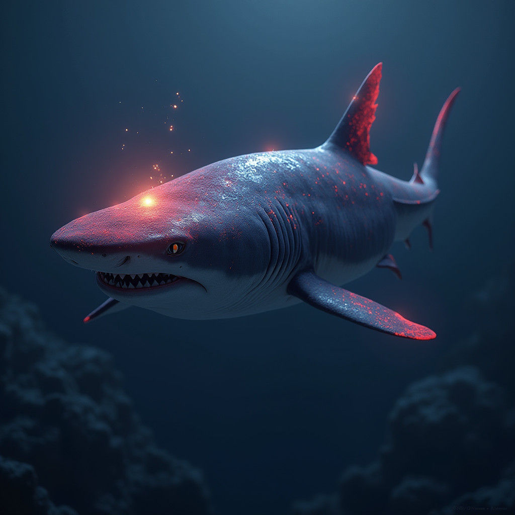 Red Tailed Shark with Third Eye