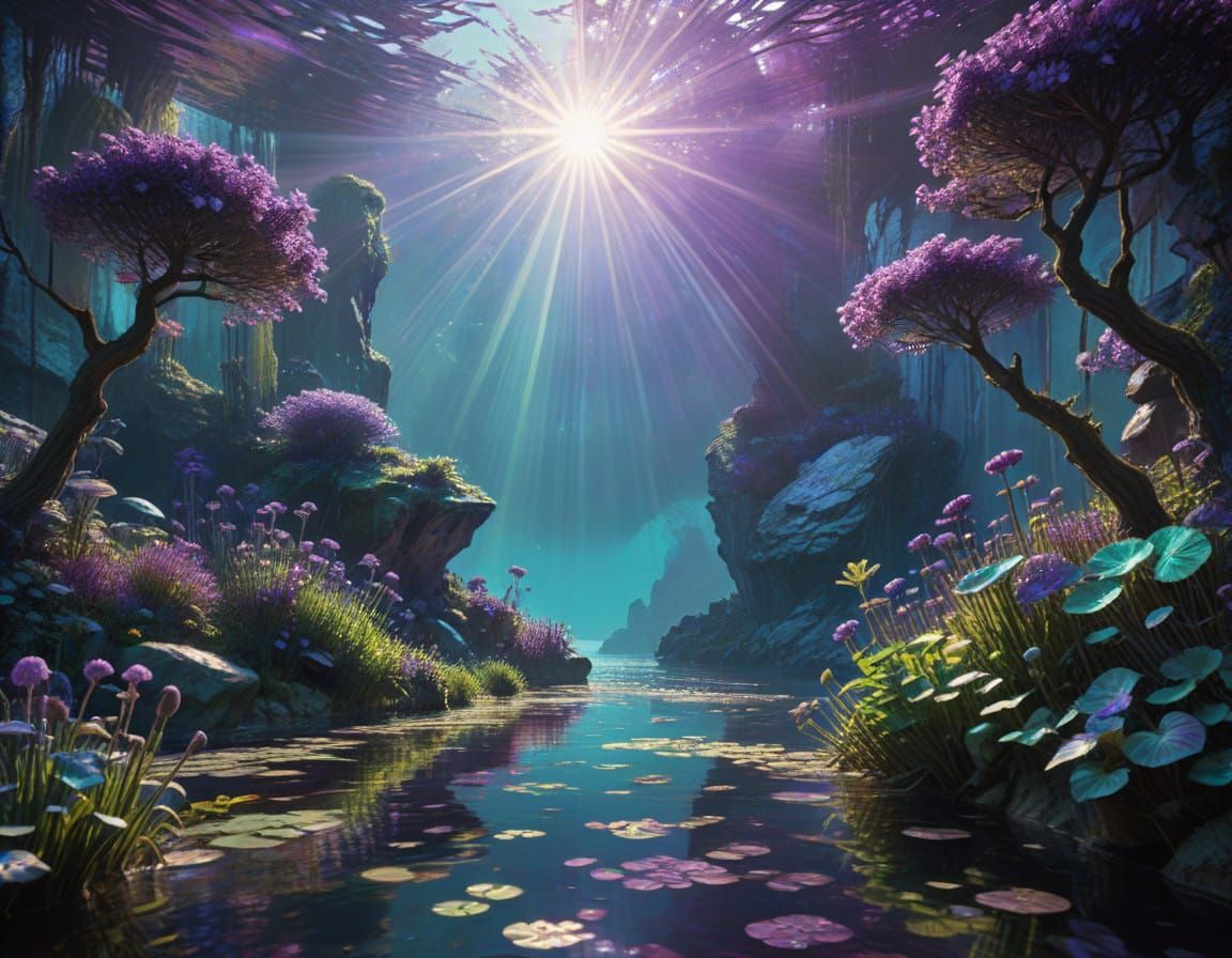 Surreal Digital Painting in Ultraminimal Style, Filled with....