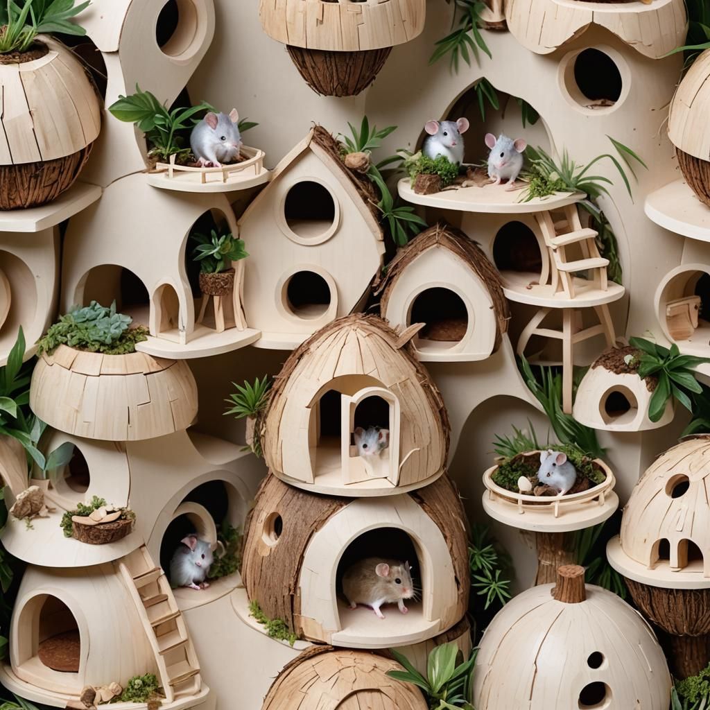Luxurious Coconut House for Tiny Mouse