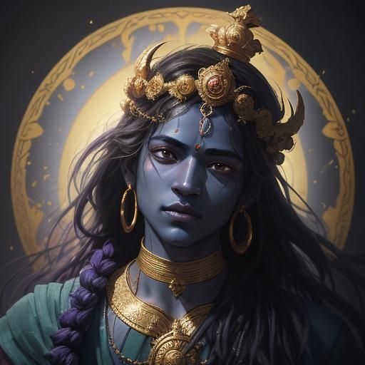 Krishna Portrait: Hyperdetailed Concept Art in Unreal Engine
