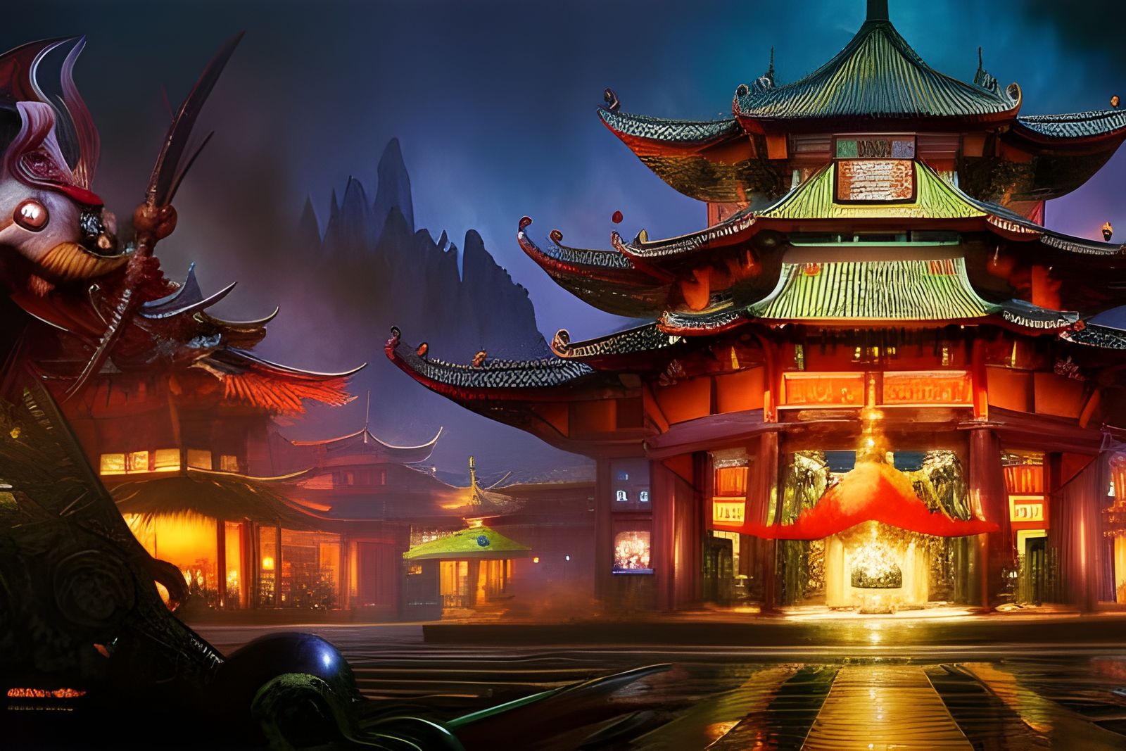 Big Trouble in Little China: Surreal Digital Art