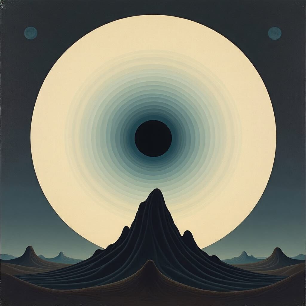 Grimdark Landscape in the Style of Agnes Pelton