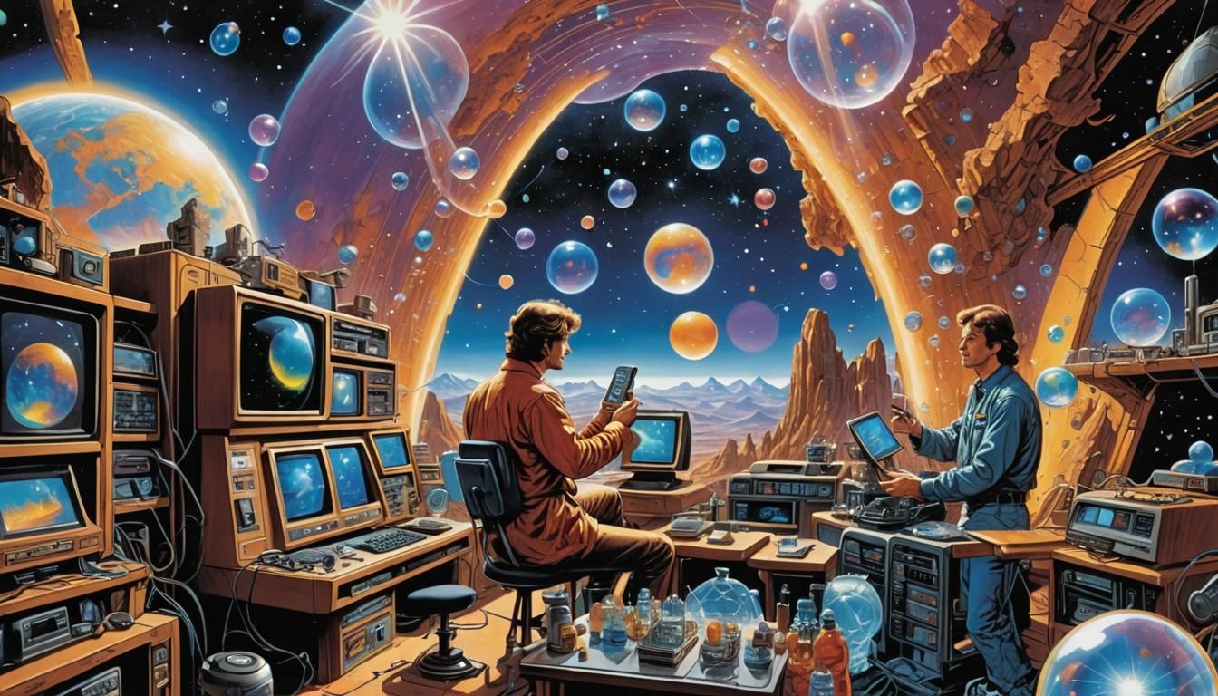 1987 VHS Cover: Monitors and Cosmic Crystals