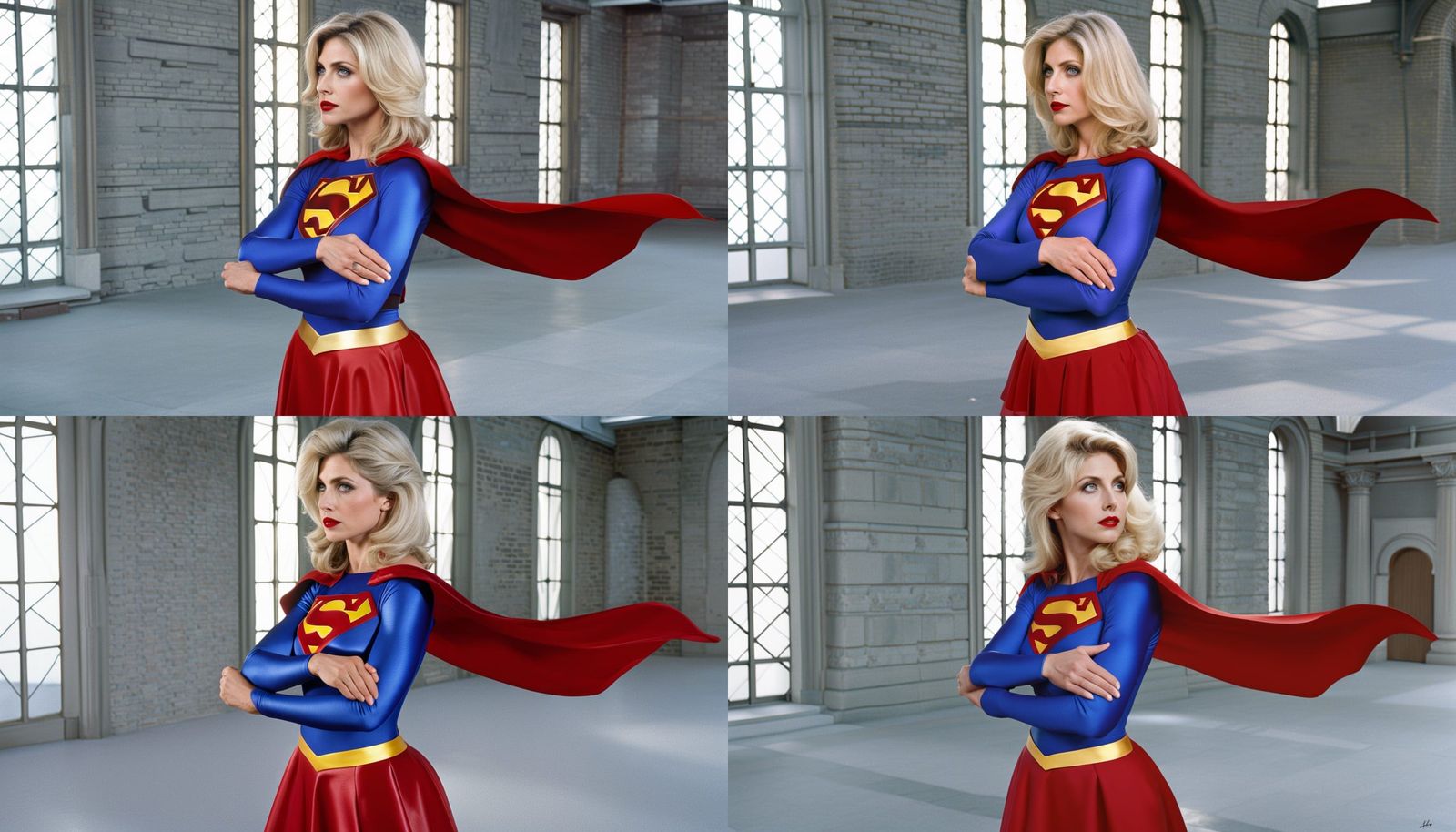 Supergirl Hyperrealistic Portrait in 8k Resolution