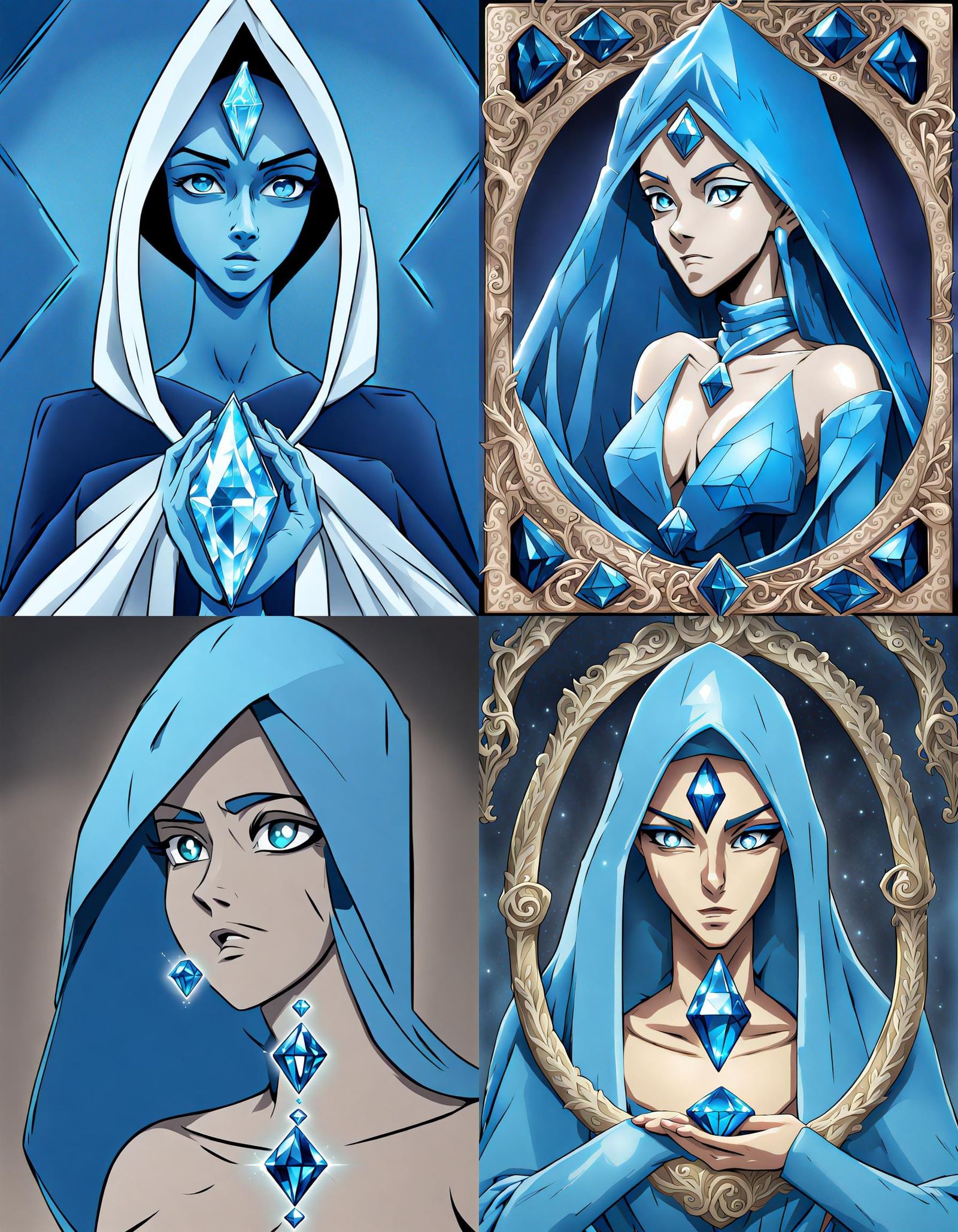 Flawless Blue Diamond Gemstone