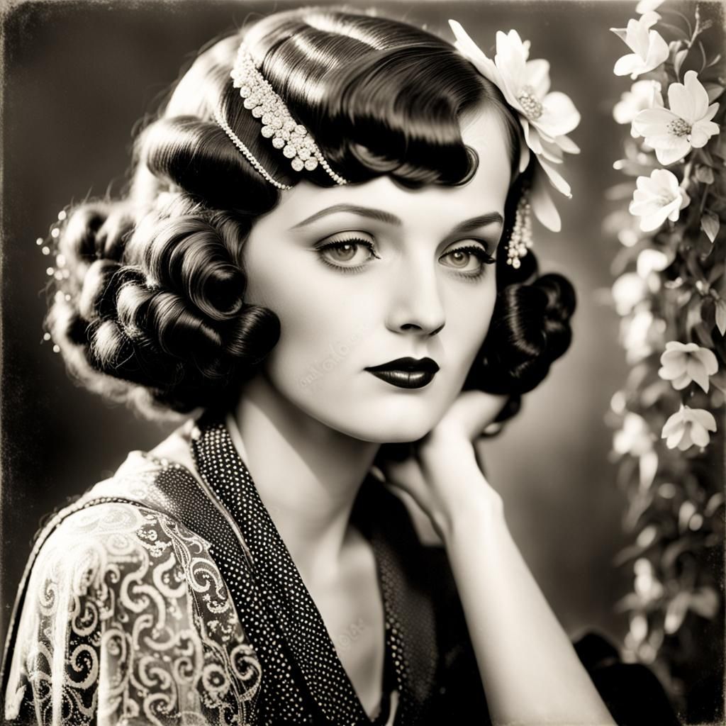Elegant 1930s Woman Portrait