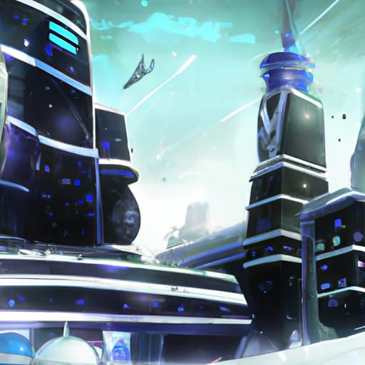 Anime Style Building Illustration