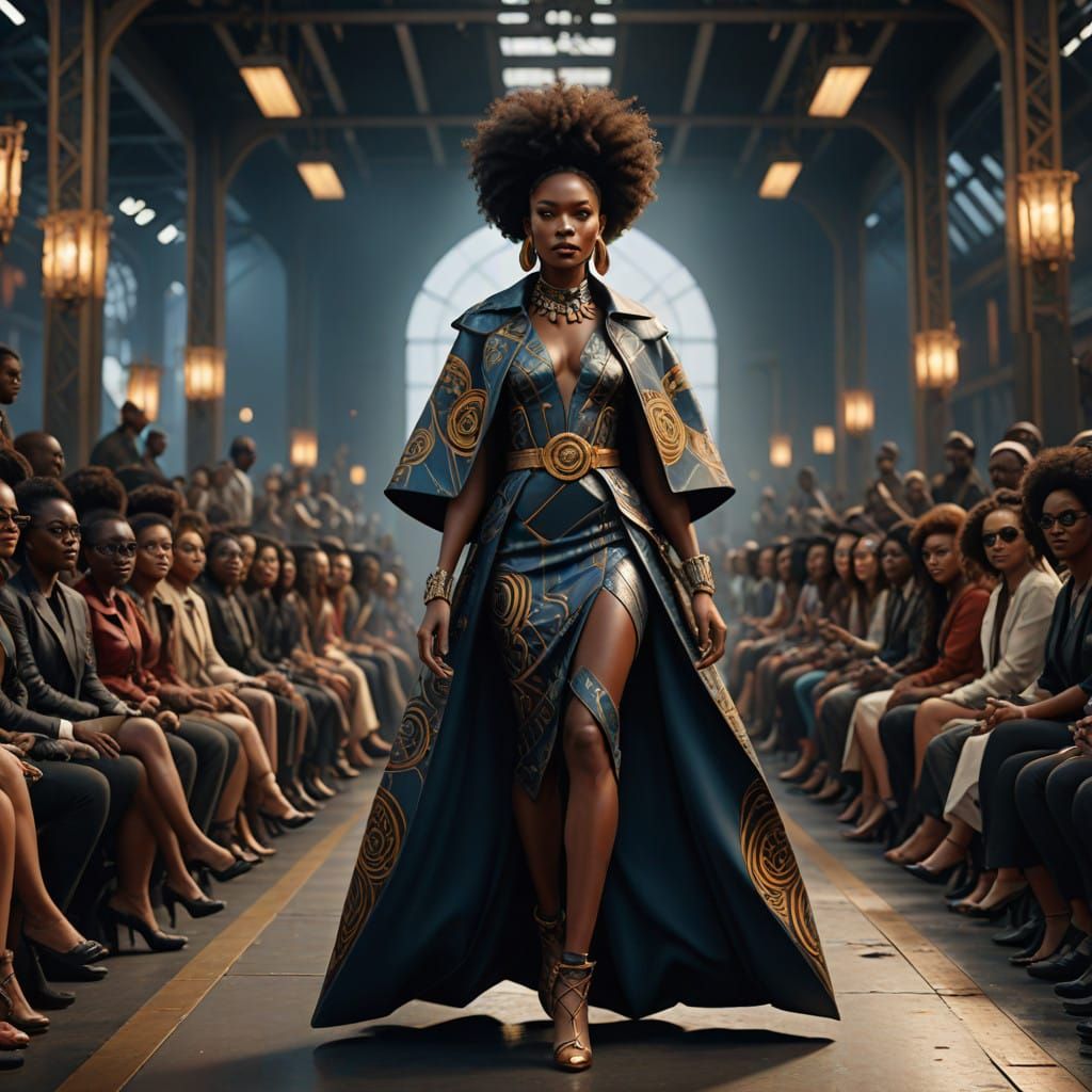 Savant Runway Goddess Unveils Avant-Garde Fashion in Dazzlin...