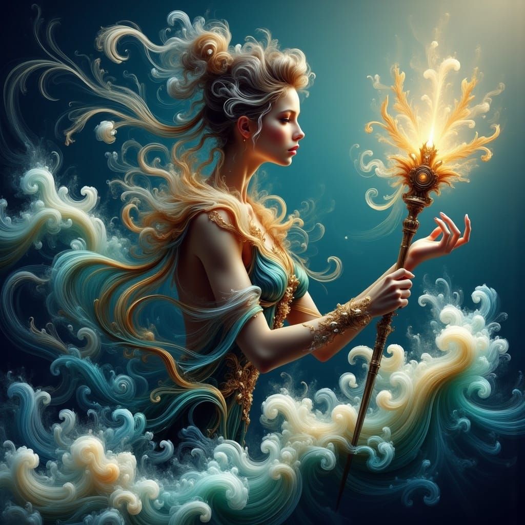 Isa Gliding Across Oceans with Ethereal Strength