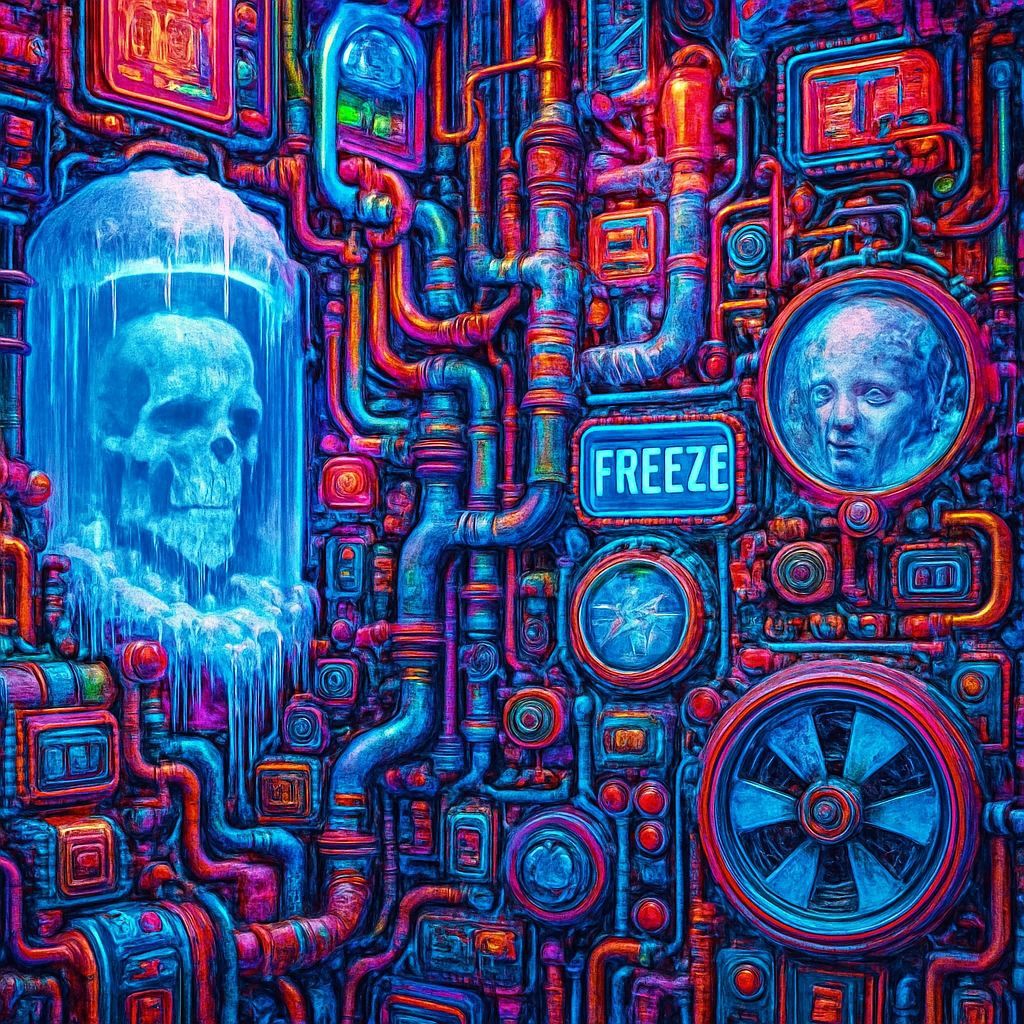 Hypermaximalist Cryopunk Scene