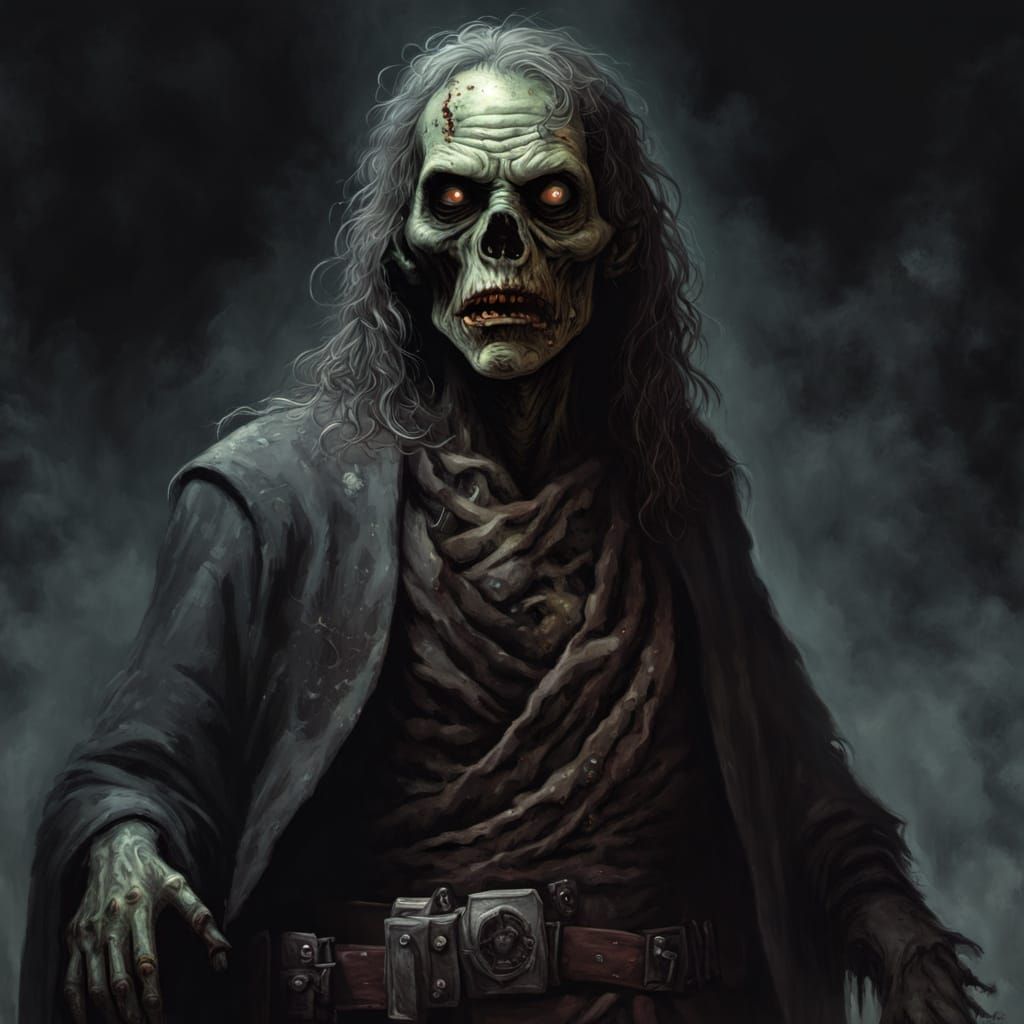 Dark May the 4th Horror Figure in a Grim Post-Apocalyptic La...