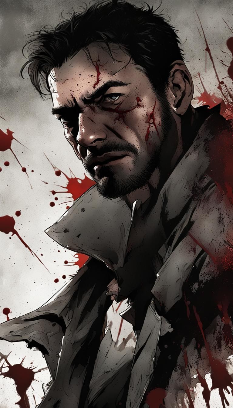 rendered in Blender:(smirk:1.3)  on his face, embodying the essence of a atmosphere thick with the weight of underground...