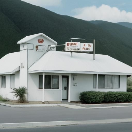 Minimalist White Motel Architecture
