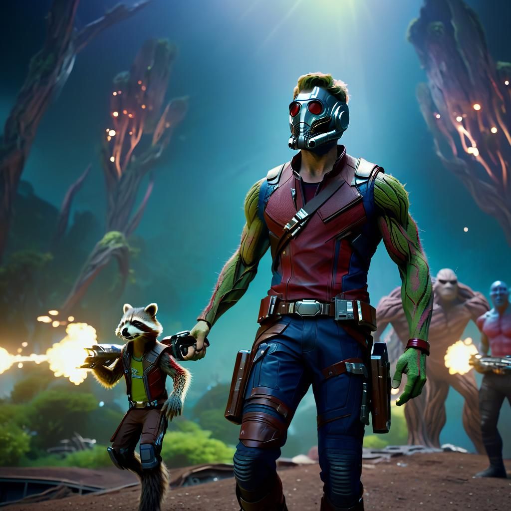 Guardians of the Galaxy Cinematic Film Still