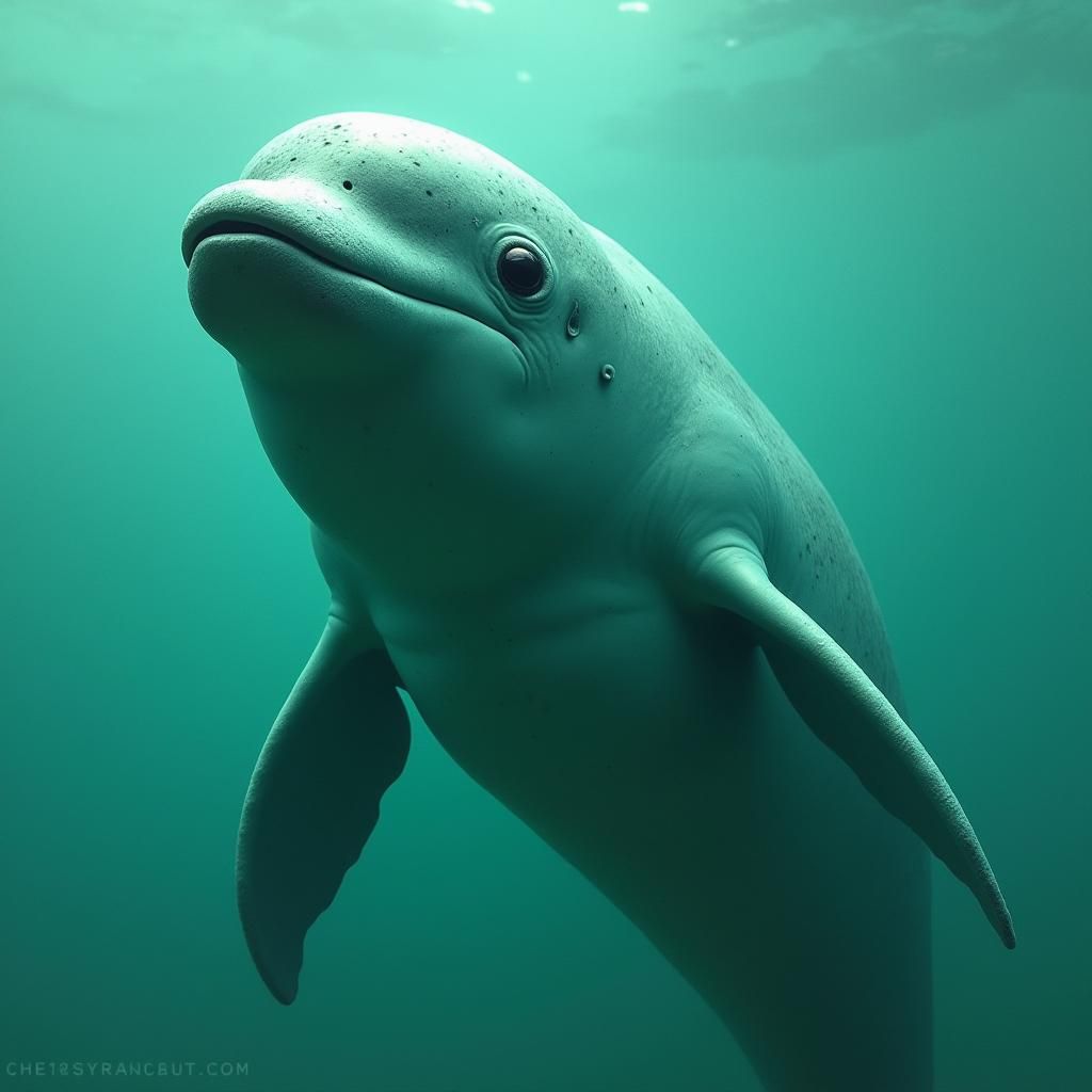 Green Porpoise Hulk Generated by AI