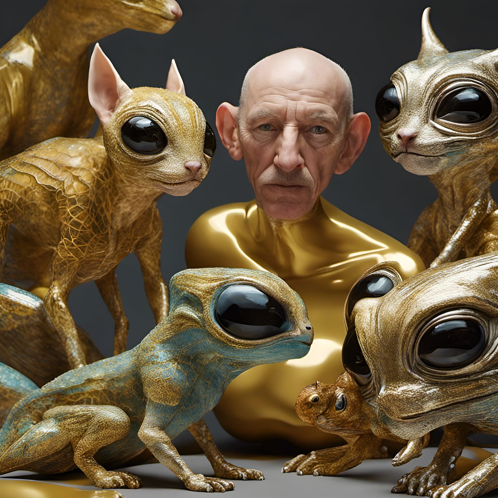 Ethereal Alien Pets in Dreamy Magical Realism