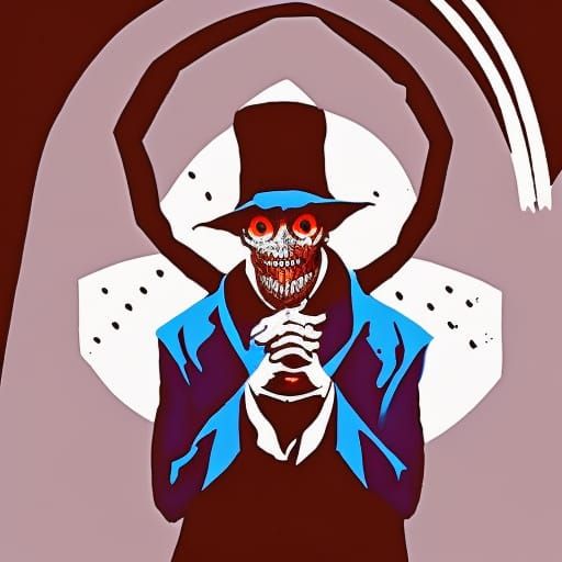 Papa Legba in Haunting Horror Style