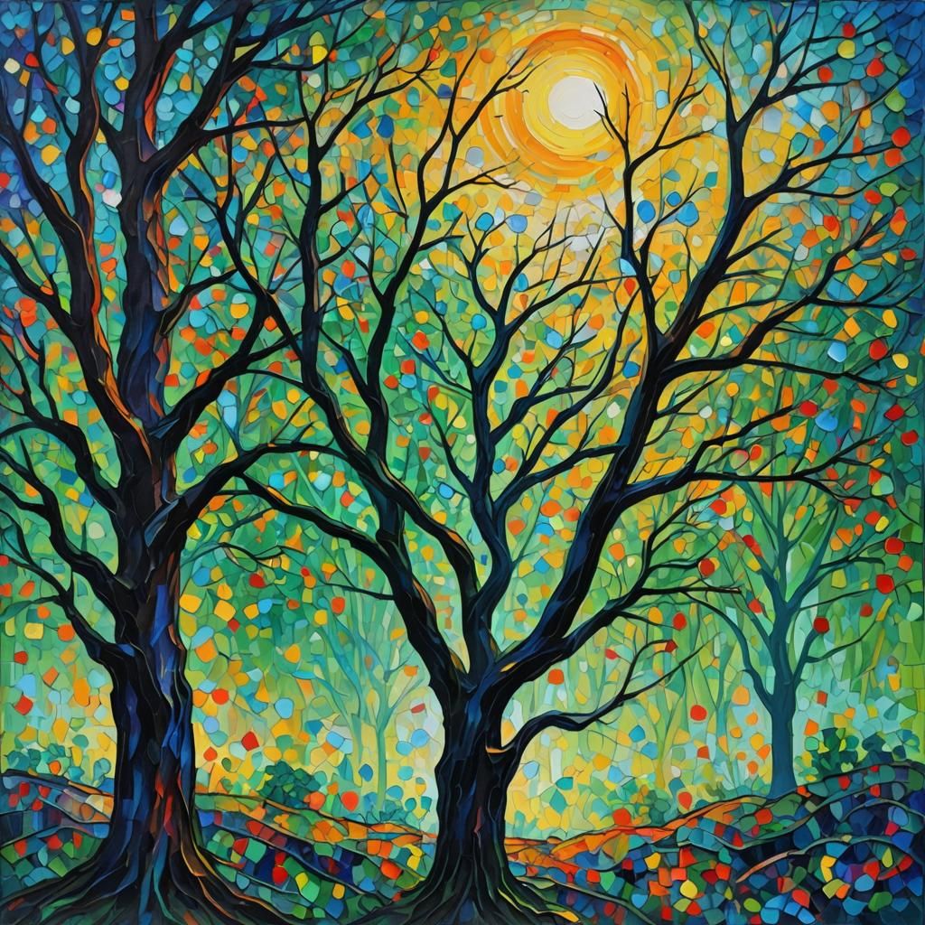 Dust in Sunlight: Expressionist Oil Painting