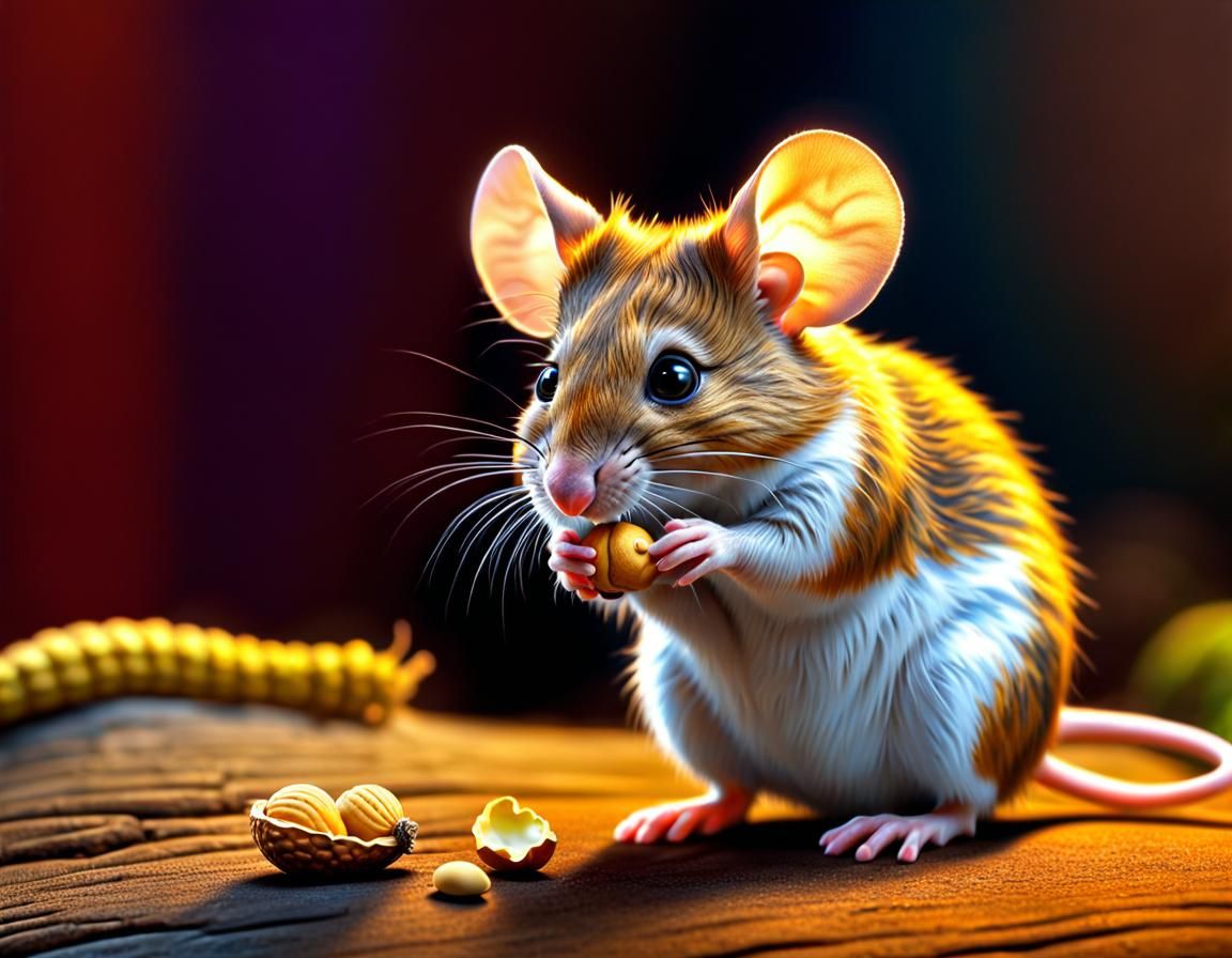 Confused Mouse and the Missing Peanut: 3D Render