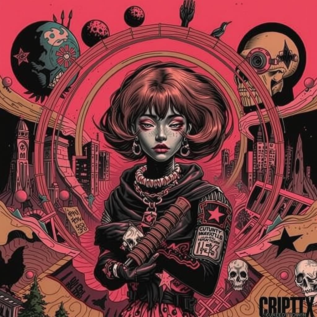 woodcut (lora:NoirExpress:0.5) (lora:CrazyTown V2:0.5) QUAD Too 2