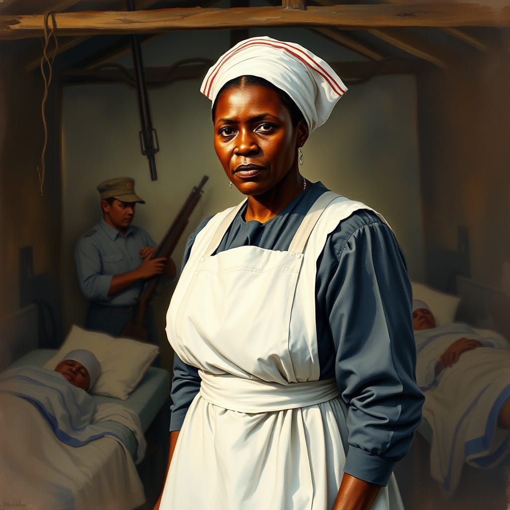 Harriet Tubman Tends to Union Soldiers in a Victorian-Era Fi...