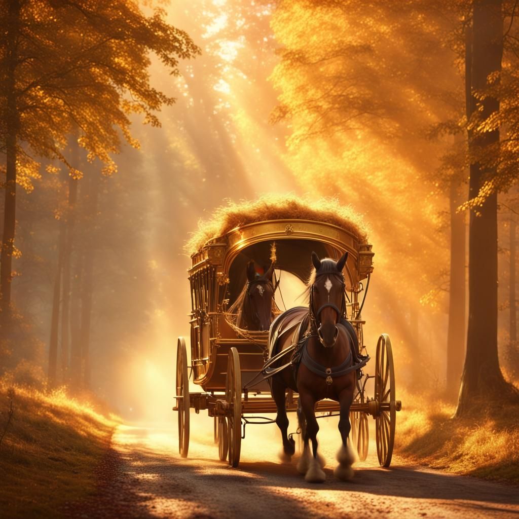 steampunk hey ride steampunk horse drawn cart full of hey et...