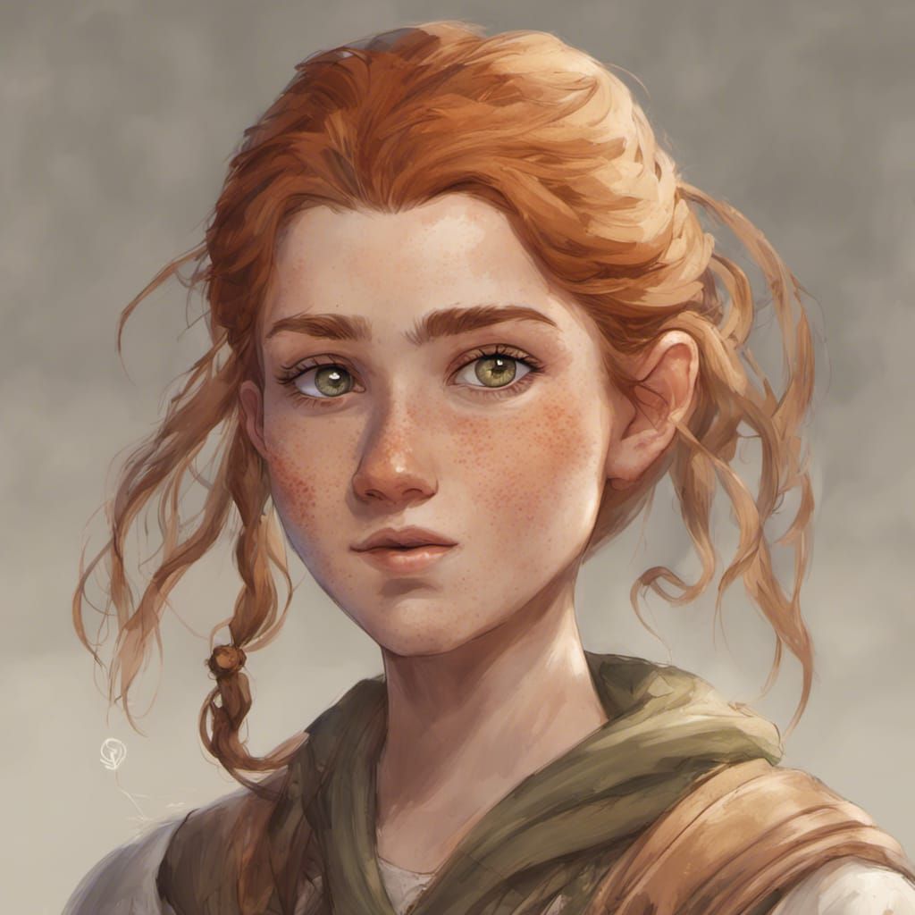 Fantasy Gnome Cleric Portrait in Hyperdetailed Style