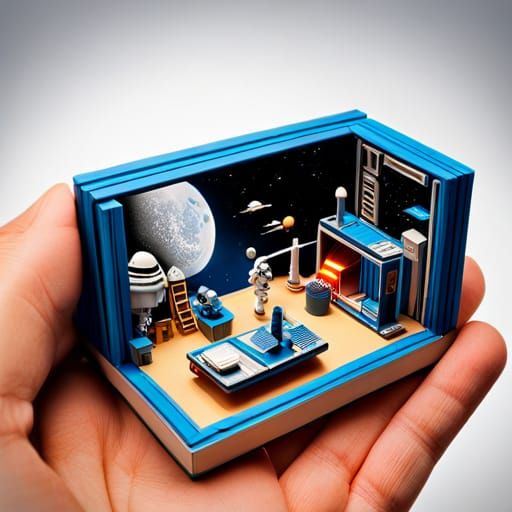 Miniature Star Wars Diorama in a Matchbox