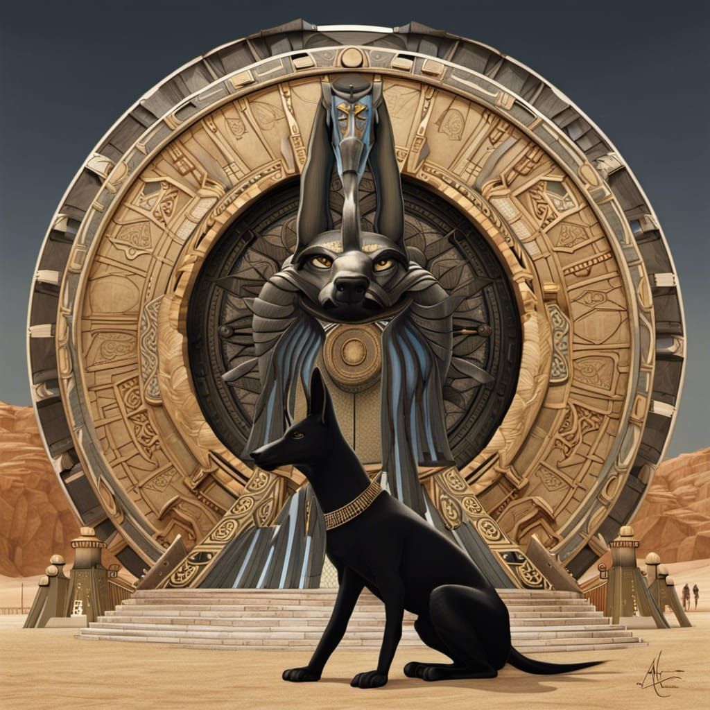 Realistic Anubis at the Stargate