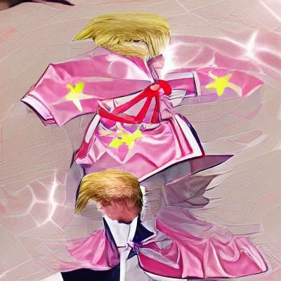 Donald Trump as Anime Magical Girl