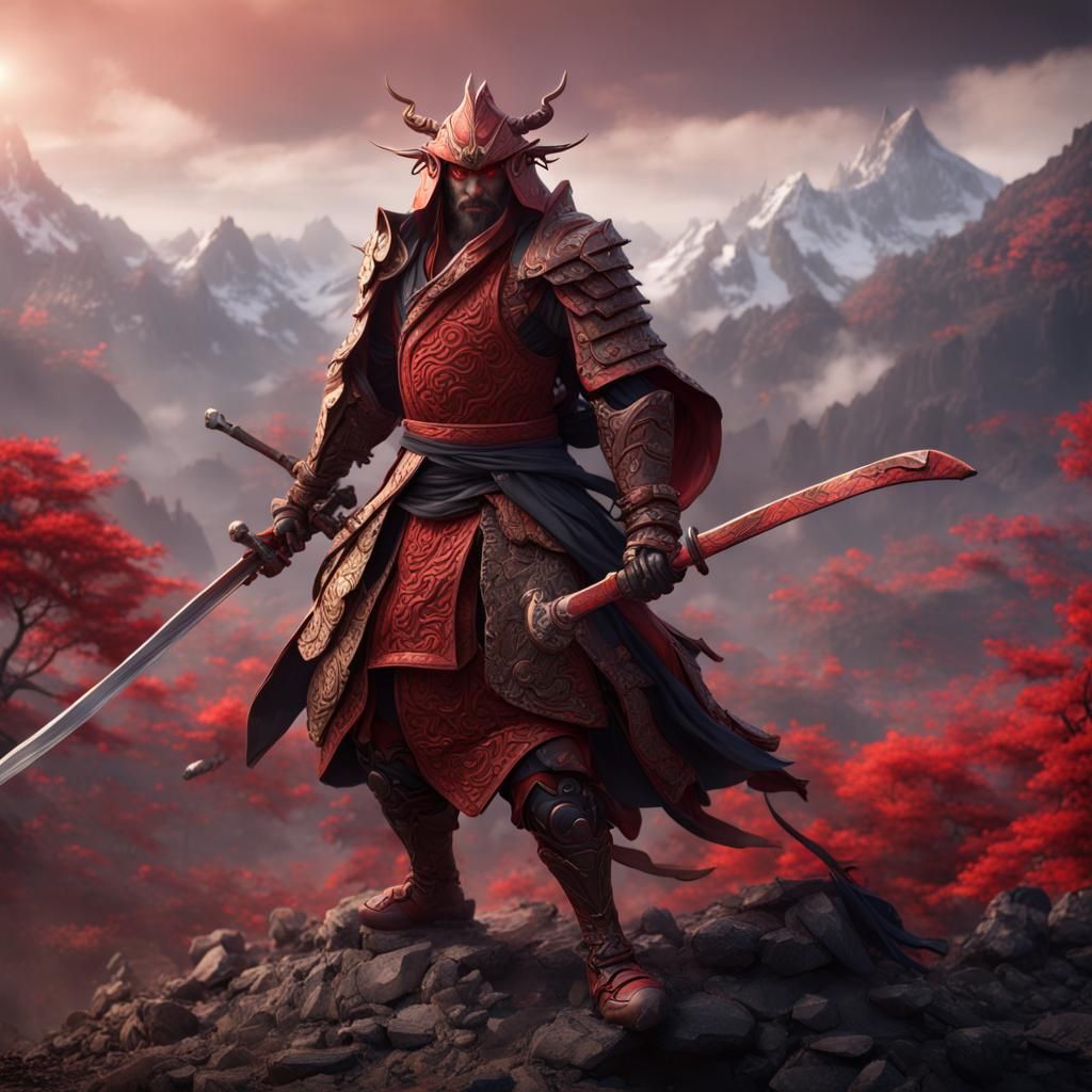 Hobgoblin Samurai Warrior Ready for Battle