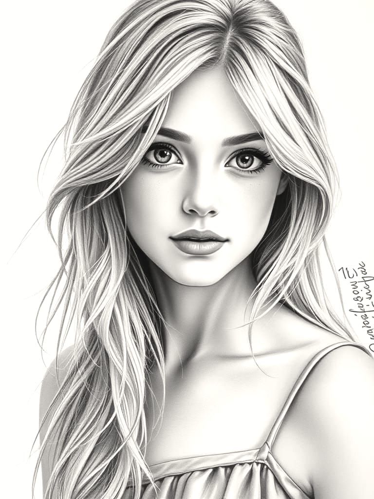 Captivating Portrait of a Young Woman in a Soft, Ethereal Li...