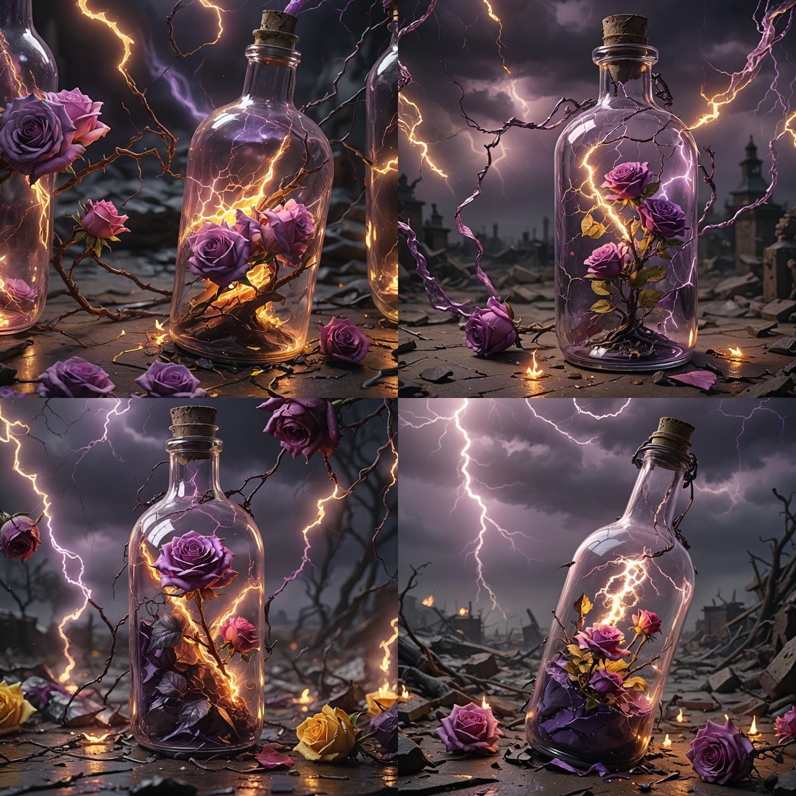 Lightning in a Bottle, Dark Fantasy Concept Art