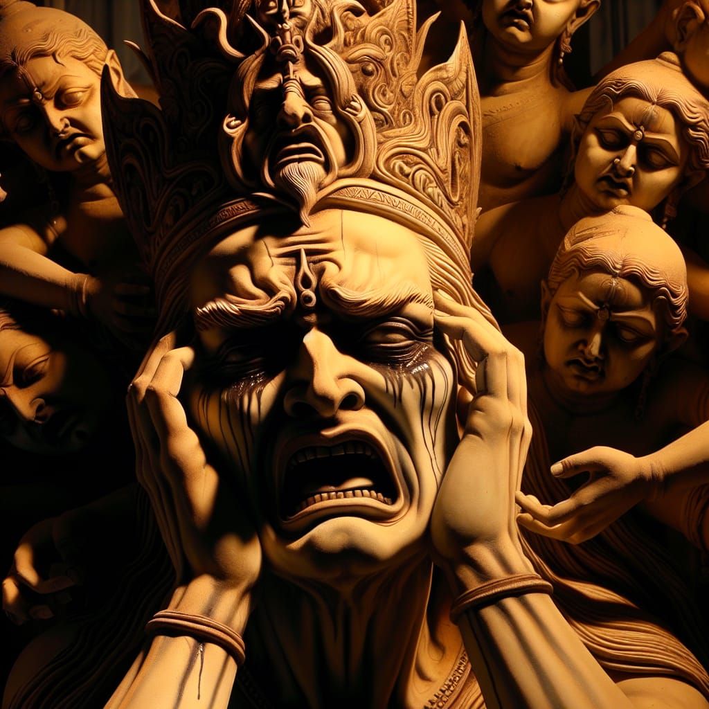 Divine Being Displays Anger Over Constant Conflict