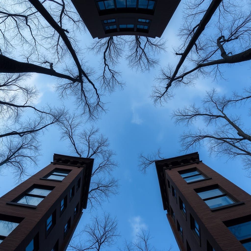 Inverted Skyline in Surreal Atmosphere
