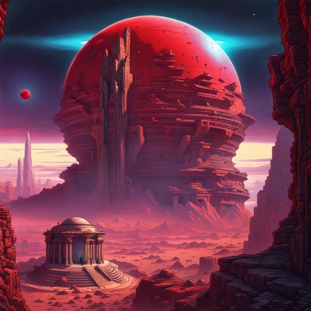 The Enigmatic Crimson Sphere: Unveiling the Secrets of the Cursed Outpost in the Land of Onyx