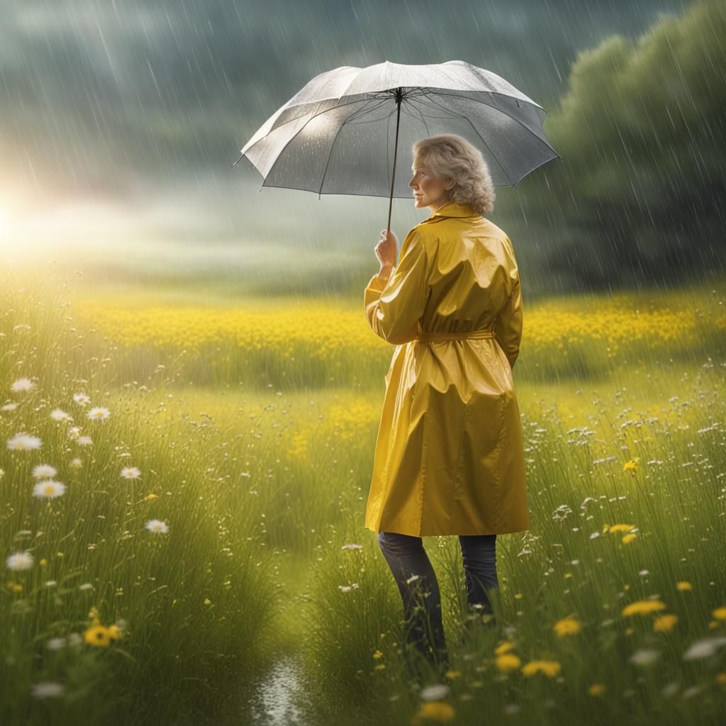 Woman Steps into Sunlight: A Matte Painting