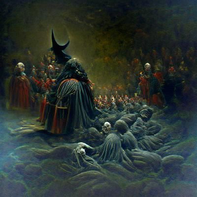 Generals of Destruction in Dark Fantasy Style