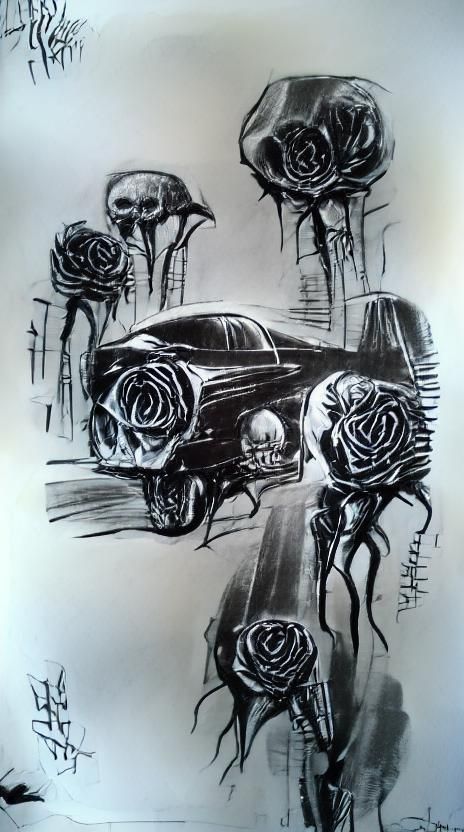Death Roses and Crash in Film Noir Style
