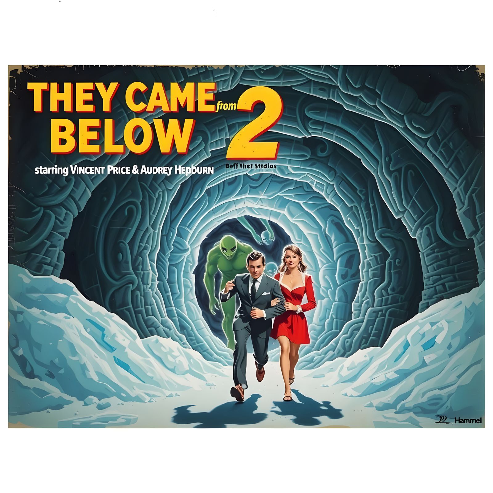 Retro Sci-Fi Movie Poster: They Came From Below 2