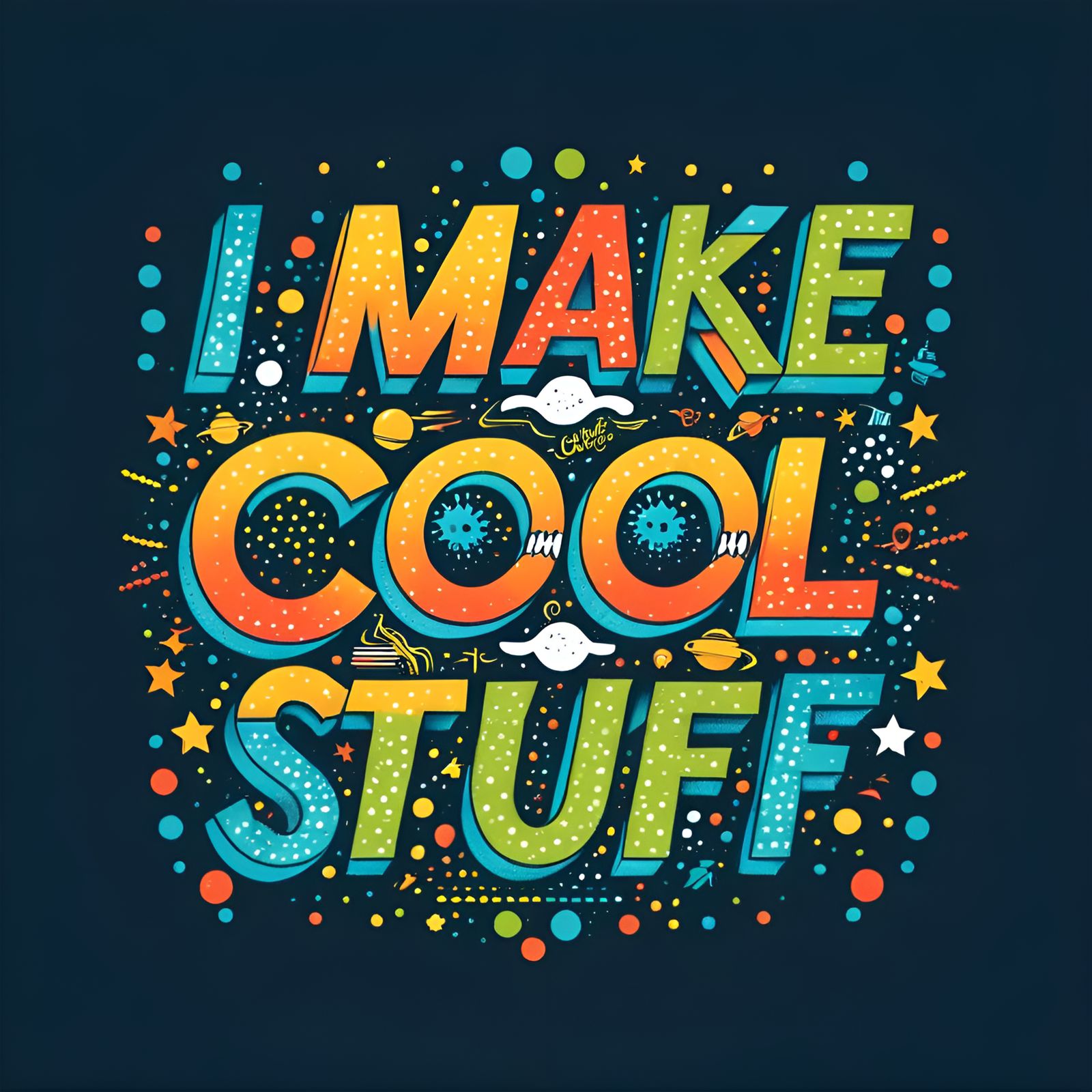 Vector T-Shirt Design: I Make Cool Stuff