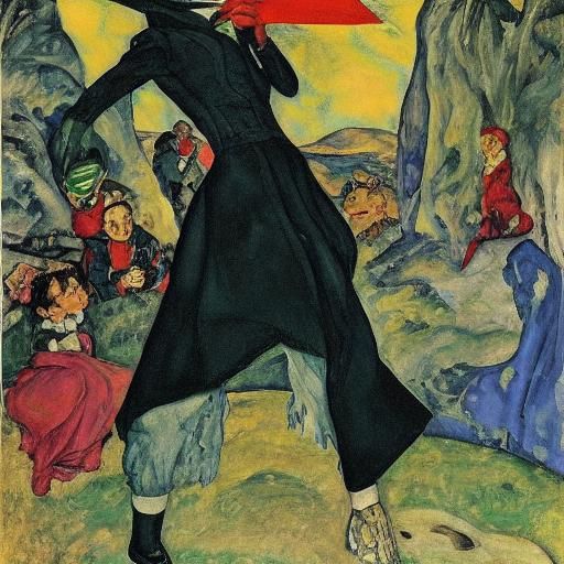 Christmas Girl as Grim Reaper, Evocative Portrait