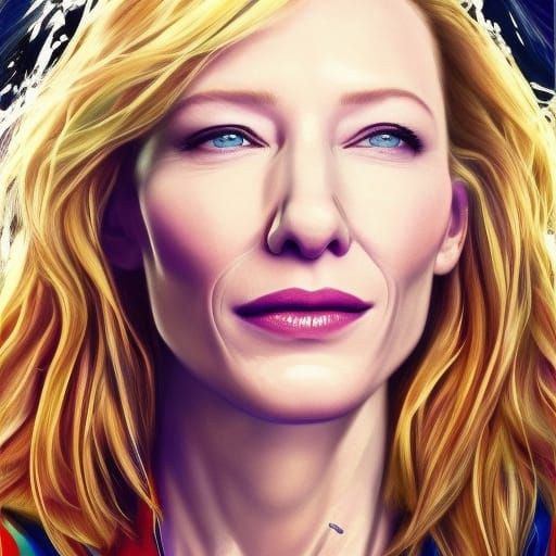 Intricately Detailed Portrait with Dramatic Lighting